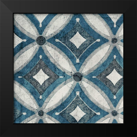 Persian Jewel Blue 4 Black Modern Wood Framed Art Print by Yamada, Morgan