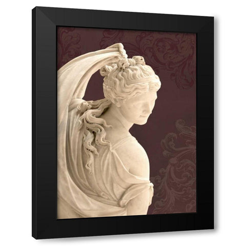 Marble Beauty Black Modern Wood Framed Art Print by Duprais, Cameron