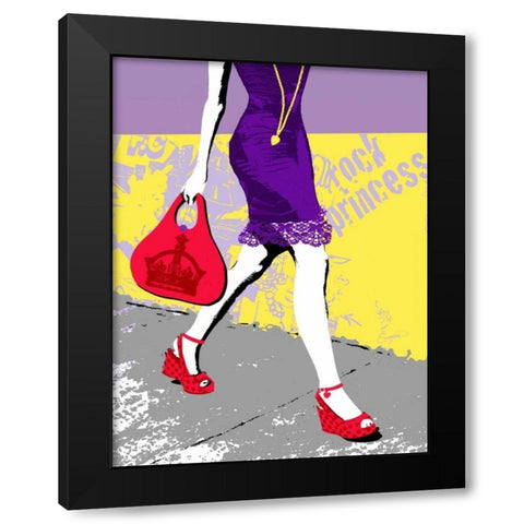 Urban Mode Black Modern Wood Framed Art Print by Taylor, Evangeline