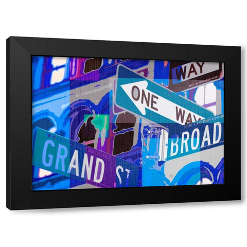 Broadway and Grand  Black Modern Wood Framed Art Print with Double Matting by Taylor, Evangeline
