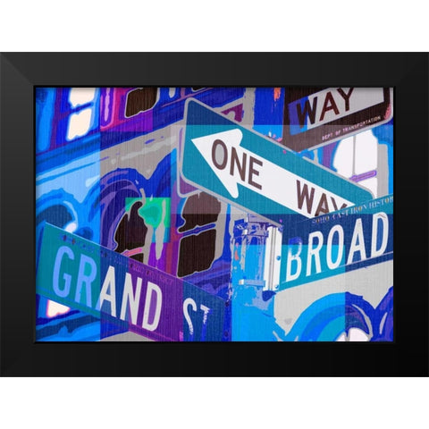 Broadway and Grand  Black Modern Wood Framed Art Print by Taylor, Evangeline
