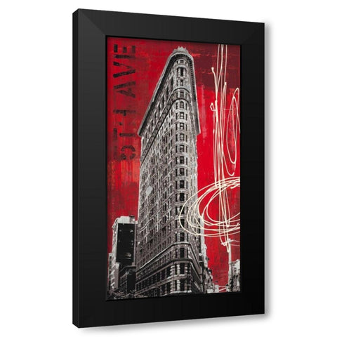 5th Avenue Icon Black Modern Wood Framed Art Print with Double Matting by Taylor, Evangeline