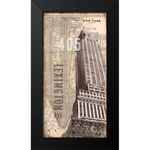 405 Lexington Black Modern Wood Framed Art Print by Taylor, Evangeline
