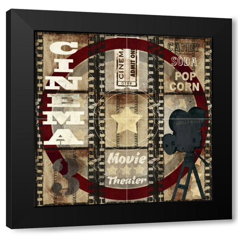 Cimemtatic Theme Black Modern Wood Framed Art Print by Taylor, Evangeline