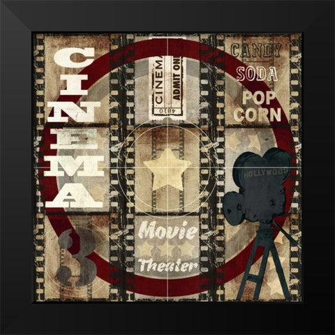 Cimemtatic Theme Black Modern Wood Framed Art Print by Taylor, Evangeline