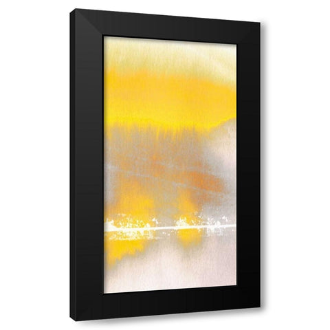 Tranquil Yellow 2 Black Modern Wood Framed Art Print with Double Matting by Taylor, Evangeline