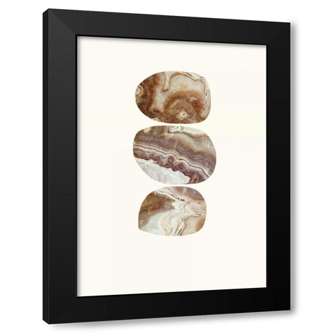 Quarry Black Modern Wood Framed Art Print with Double Matting by Taylor, Evangeline