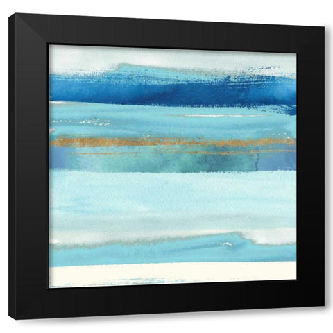 Sea and Air 1 Black Modern Wood Framed Art Print by Taylor, Evangeline