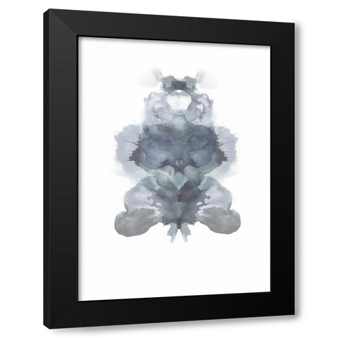 Imagine Ink Blot Black Modern Wood Framed Art Print by Taylor, Evangeline