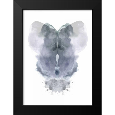 Imagine Ink Blot Black Modern Wood Framed Art Print by Taylor, Evangeline