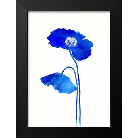 Grow Indigo Black Modern Wood Framed Art Print by Taylor, Evangeline