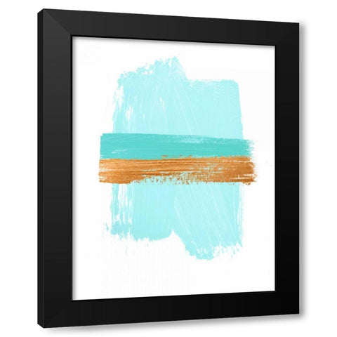 Simple Palette Black Modern Wood Framed Art Print with Double Matting by Taylor, Evangeline
