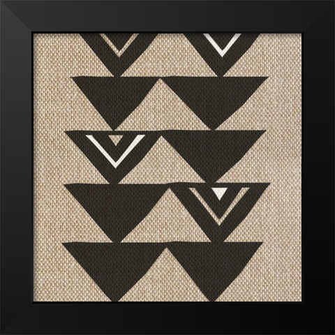 Global Geometric Print 2 Black Modern Wood Framed Art Print by Taylor, Evangeline