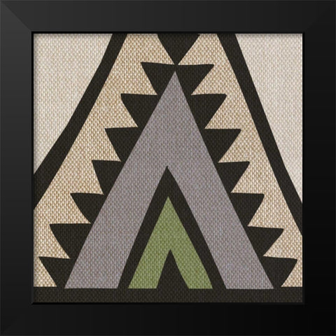 Global Geometric Print 3 Black Modern Wood Framed Art Print by Taylor, Evangeline