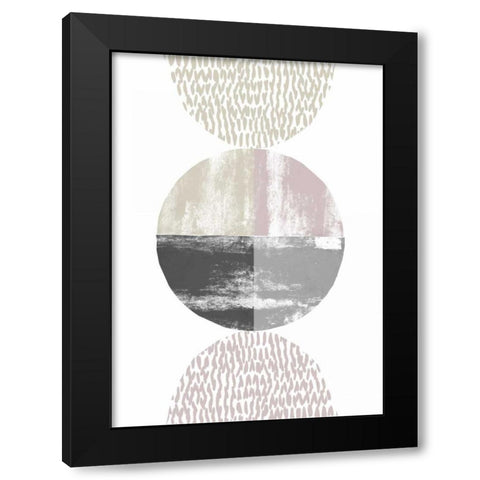 Equal Parts Black Modern Wood Framed Art Print with Double Matting by Taylor, Evangeline
