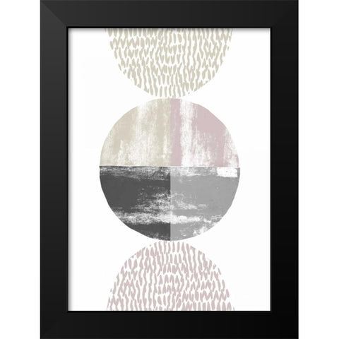 Equal Parts Black Modern Wood Framed Art Print by Taylor, Evangeline