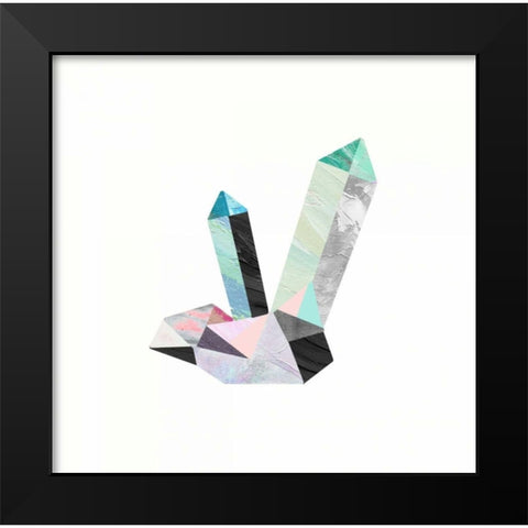 Crystalize 2 Black Modern Wood Framed Art Print by Taylor, Evangeline