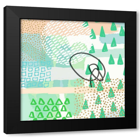 SwirlÃ©e 1 Black Modern Wood Framed Art Print by Taylor, Evangeline
