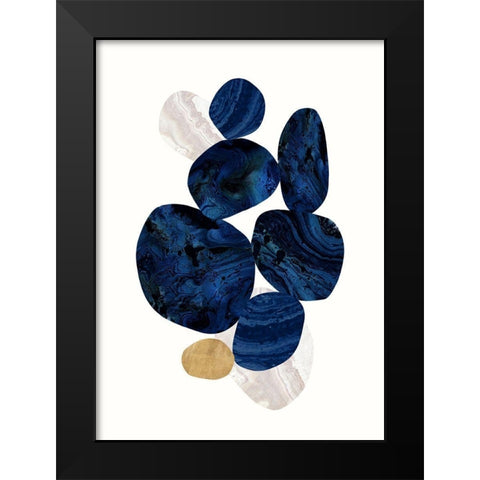 Tumbled 2 Black Modern Wood Framed Art Print by Taylor, Evangeline