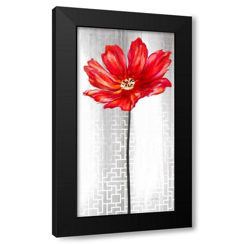 Metropolitan Bloom Black Modern Wood Framed Art Print with Double Matting by Art Atelier Alliance