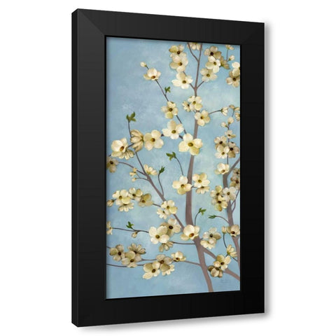 Heritage Dogwood 1 Black Modern Wood Framed Art Print by Art Atelier Alliance