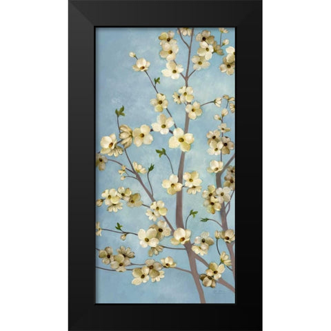 Heritage Dogwood 1 Black Modern Wood Framed Art Print by Art Atelier Alliance