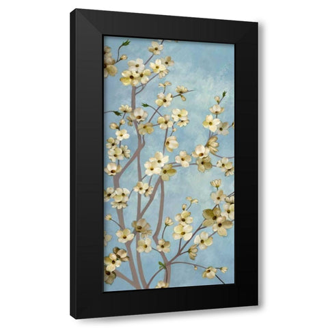 Heritage Dogwood 2 Black Modern Wood Framed Art Print by Art Atelier Alliance