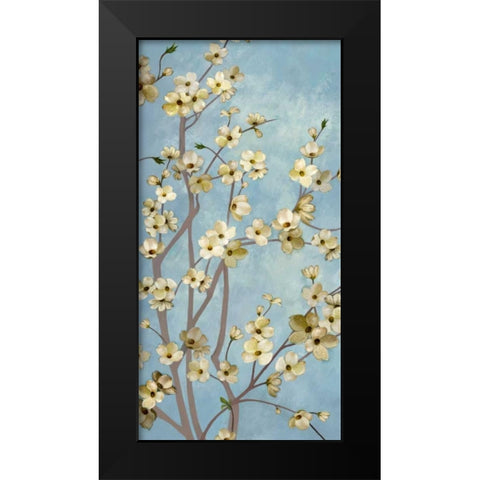 Heritage Dogwood 2 Black Modern Wood Framed Art Print by Art Atelier Alliance