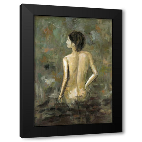 Nude 1 Black Modern Wood Framed Art Print by Art Atelier Alliance