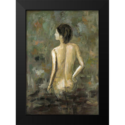Nude 1 Black Modern Wood Framed Art Print by Art Atelier Alliance