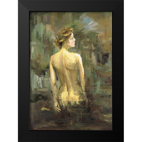 Nude 2 Black Modern Wood Framed Art Print by Art Atelier Alliance