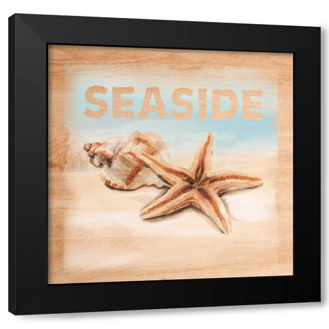 Natural Ocean Seaside Black Modern Wood Framed Art Print by Art Atelier Alliance