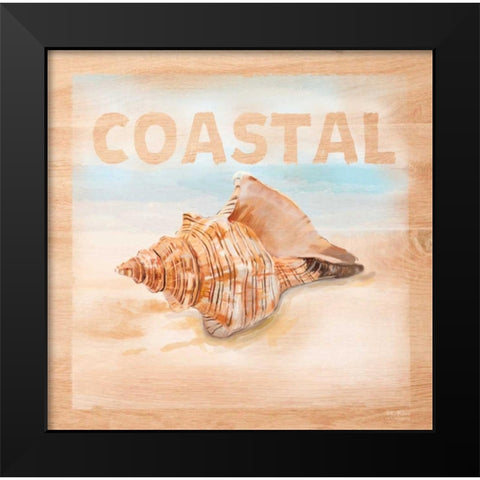 Natural Ocean Coastal Black Modern Wood Framed Art Print by Art Atelier Alliance