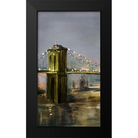 Metropolis 1 Black Modern Wood Framed Art Print by Art Atelier Alliance