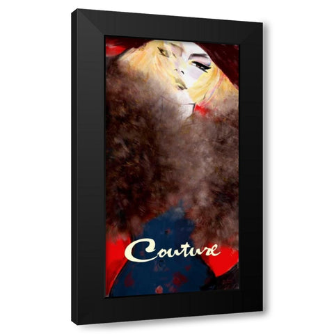 Couture Inspired Black Modern Wood Framed Art Print with Double Matting by Art Atelier Alliance