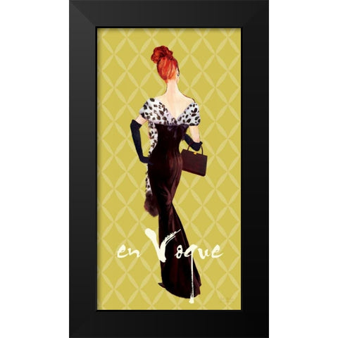 EnVogueFashionIllustration Black Modern Wood Framed Art Print by Art Atelier Alliance