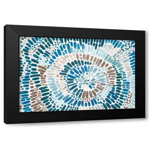 Aura  Black Modern Wood Framed Art Print with Double Matting by Art Atelier Alliance