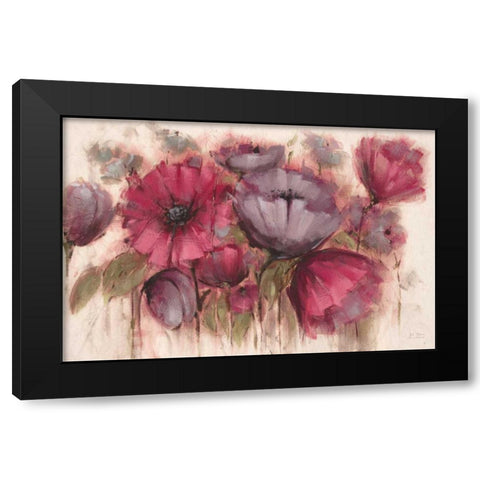 Garden Jaunts Panel Black Modern Wood Framed Art Print with Double Matting by Art Atelier Alliance