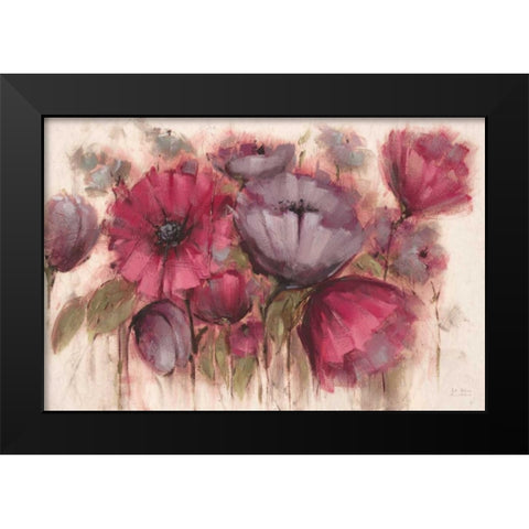 Garden Jaunts Panel Black Modern Wood Framed Art Print by Art Atelier Alliance