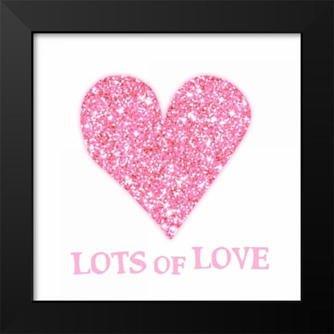 LOL Black Modern Wood Framed Art Print by Amori, Miyo