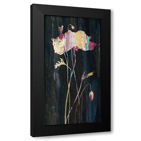 Marble Garden Flower 2 Black Modern Wood Framed Art Print with Double Matting by Jing, Jin