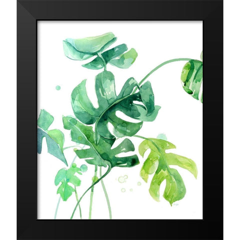 Fresh Tropical 1 Black Modern Wood Framed Art Print by Jing, Jin
