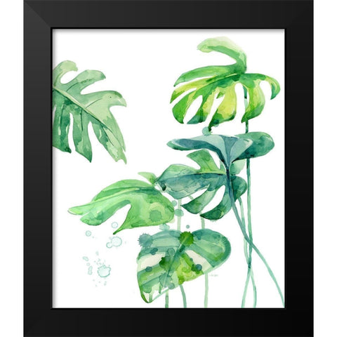 Fresh Tropical 2 Black Modern Wood Framed Art Print by Jing, Jin