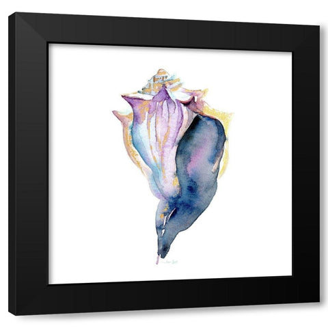 Sea Glass Urchin Black Modern Wood Framed Art Print with Double Matting by Jin, Jing