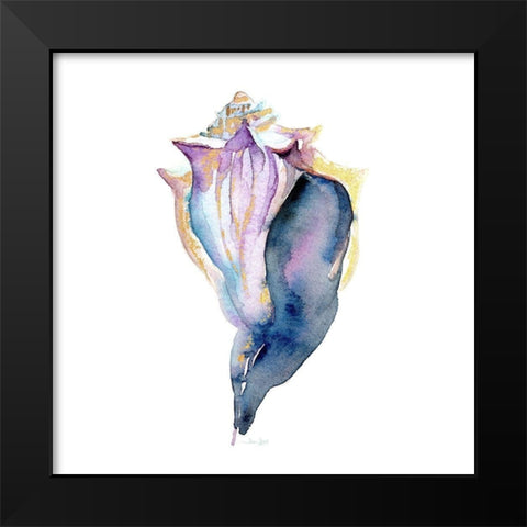 Sea Glass Urchin Black Modern Wood Framed Art Print by Jin, Jing