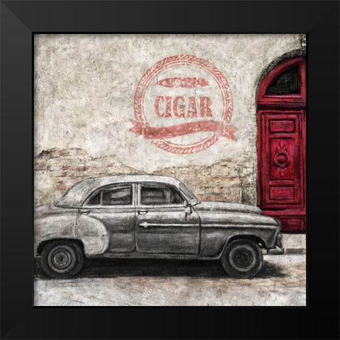 Streets of Havana1 Black Modern Wood Framed Art Print by Zheng, James