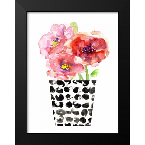 Black and White and Nice Black Modern Wood Framed Art Print by London, Dakota