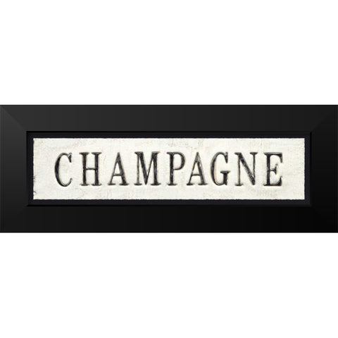 Champagne Black Modern Wood Framed Art Print by Fabiano, Marco