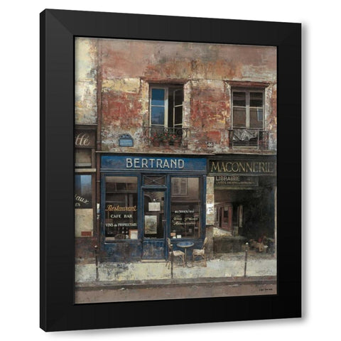 Bertrand Black Modern Wood Framed Art Print with Double Matting by Hak, Chiu Tak