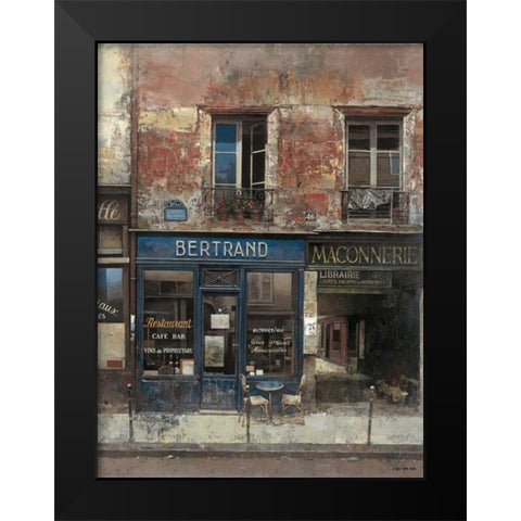 Bertrand Black Modern Wood Framed Art Print by Hak, Chiu Tak